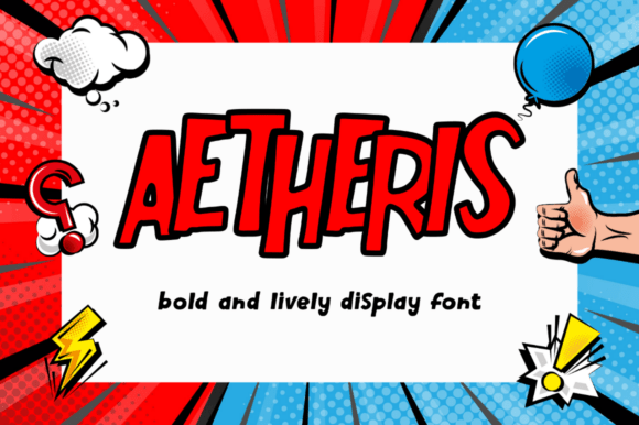 Aetheris: A Bold Retro Display Font for Handmade Brands
