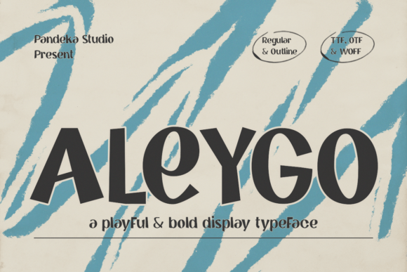 Aleygo: A Bold, Playful Display Typeface for Small Business Brands