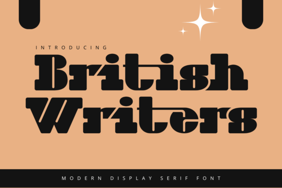 British Writers Font: A Bold, Retro Slab Serif for Crafters