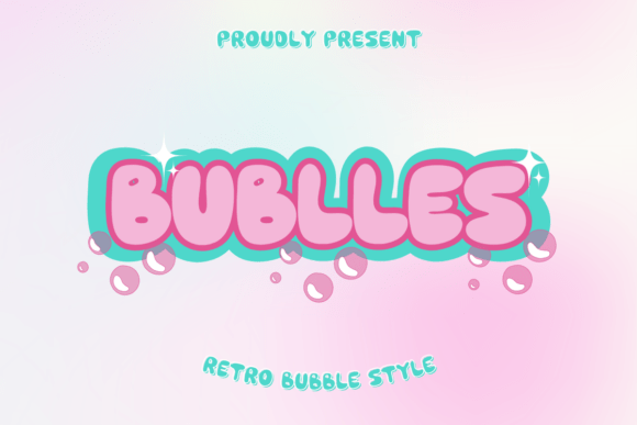 Bublles: A Playful Retro Bubble Font for Digital Brands