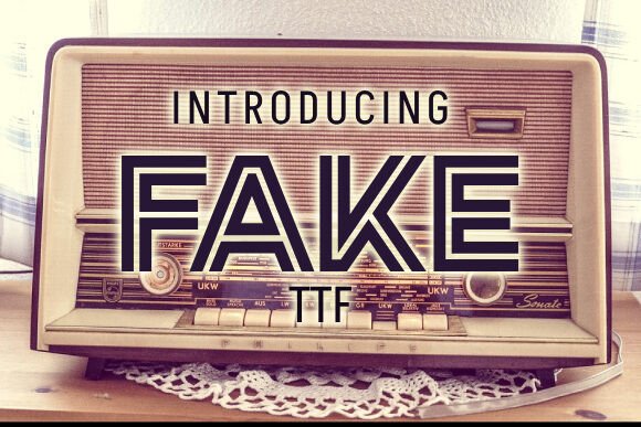 Fake: A Vintage Display Typeface for Bold Digital Identity