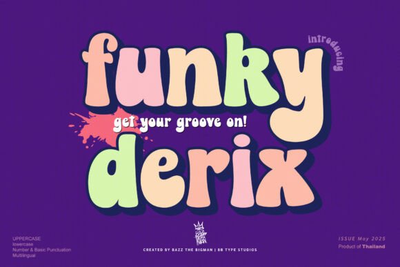Funky Derix: A Display Font That Makes Your Brand Feel Alive