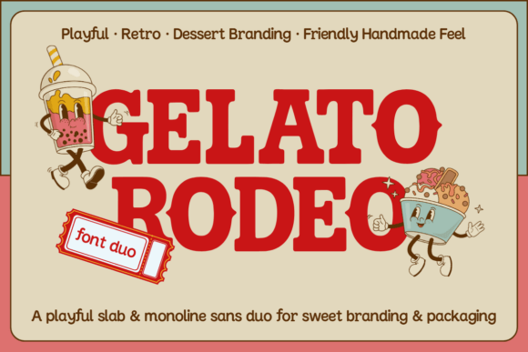 Gelato Rodeo: A Display Font That Makes Your Brand Feel Joyful & Polished