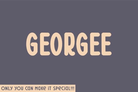 Georgee: A Playful Display Font for Digital Branding