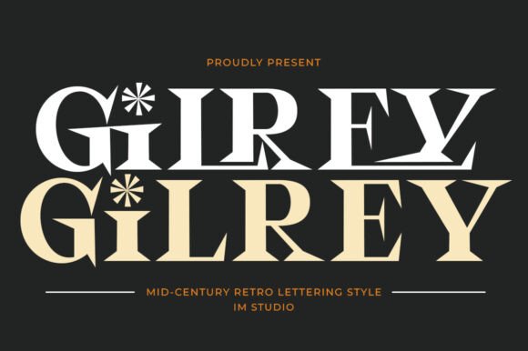 Gilrey: A Mid-Century Display Font That Elevates Handmade Products