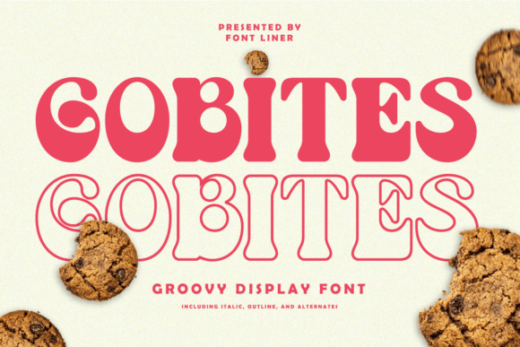 Gobites: A Groovy Retro Display Font for Handmade Charm