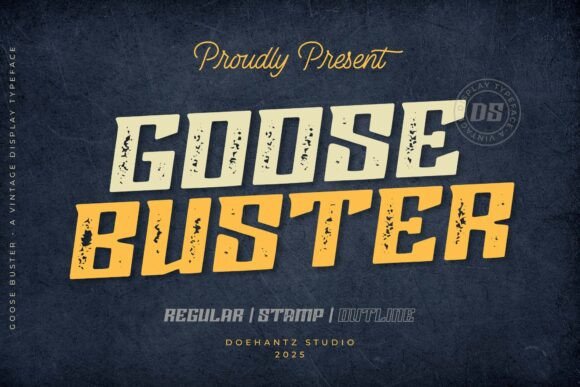 Goose Buster: A Display Typeface with Vintage Soul