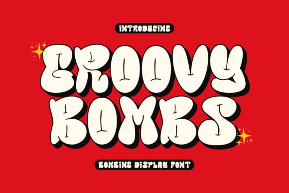 Groovy Bombs: A Display Font That Makes Handmade Products Pop