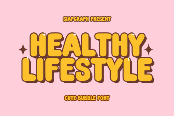 Healthy Lifestyle: A Display Font with Warm, Confident Rhythm
