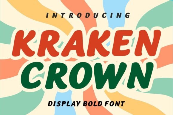 Kraken Crown: A Bold Retro Display Font for Campaign Impact
