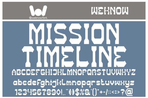 Mission Timeline: A Display Font for Time-Traveling Digital Brands
