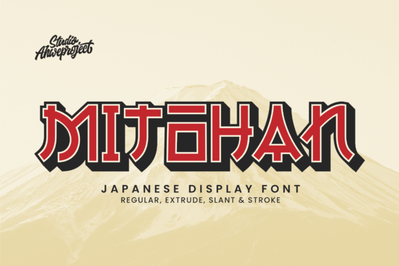 Mitohan: A Japanese-Inspired Display Font for Digital Design