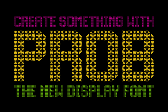 Prob Font: A Standout Display Typeface for Handmade Brands