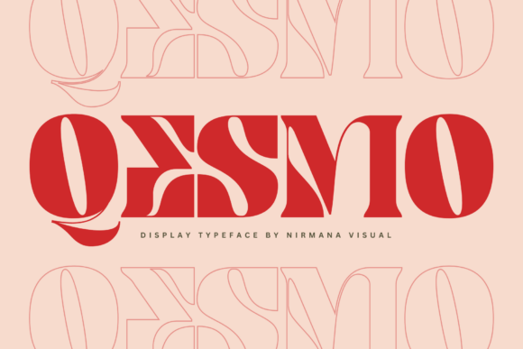 Qesmo: A Bold Retro Display Font for Digital Branding