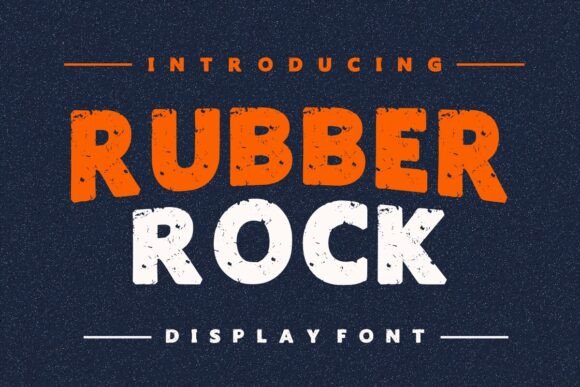 Rubber Rock: A Bold, Vintage Display Typeface for Editorial Charm