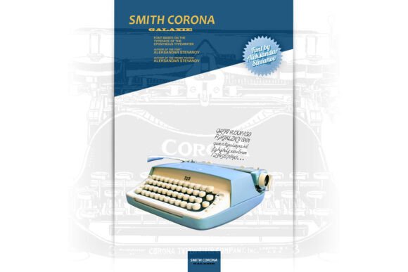 Smith Corona Galaxie: A Vintage Display Font for Handmade Labels & Printables