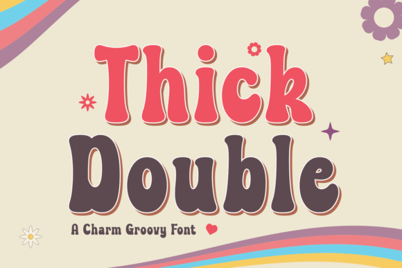 Thick Double: A Playful Display Font for Authentic Branding