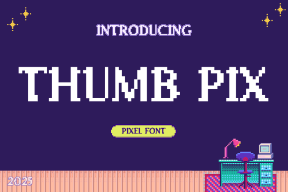 Thumb Pix: A Retro Display Font That Stops Scrolling